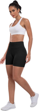 Women’s High Waisted Seamless Scrunch Butt Workout Shorts for Gym & Yoga