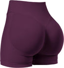 Women’s 4.5" Impact Scrunch Butt Workout Shorts High Rise Seamless Black Cherry
