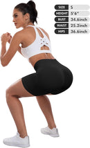 Women’s High Waisted Seamless Scrunch Butt Workout Shorts for Gym & Yoga