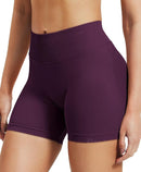 Women’s 4.5" Impact Scrunch Butt Workout Shorts High Rise Seamless Black Cherry